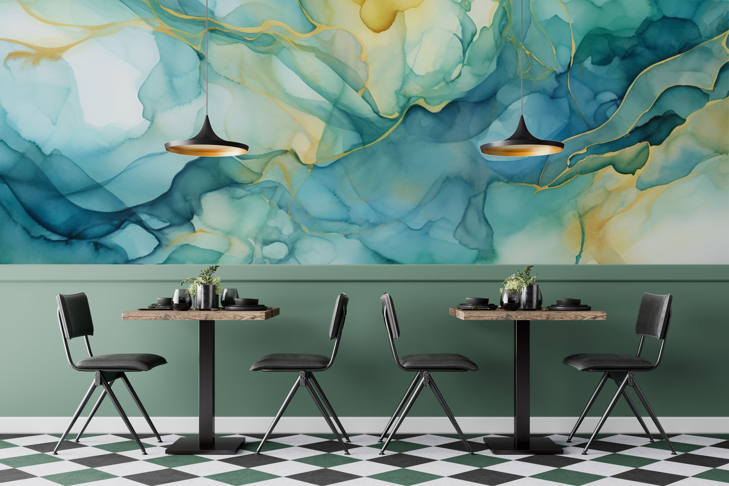 Elevate Your Walls with this Captivating Watercolor Wallpaper