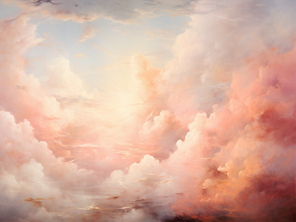 Abstract Pastel Clouds Wallpaper