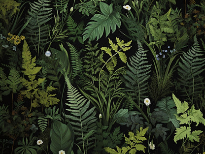 Botanical Bedroom Wallpaper - Nature-Inspired Wall Decor