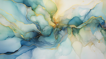 Renter-Friendly Watercolor Abstract Wall Tapestry