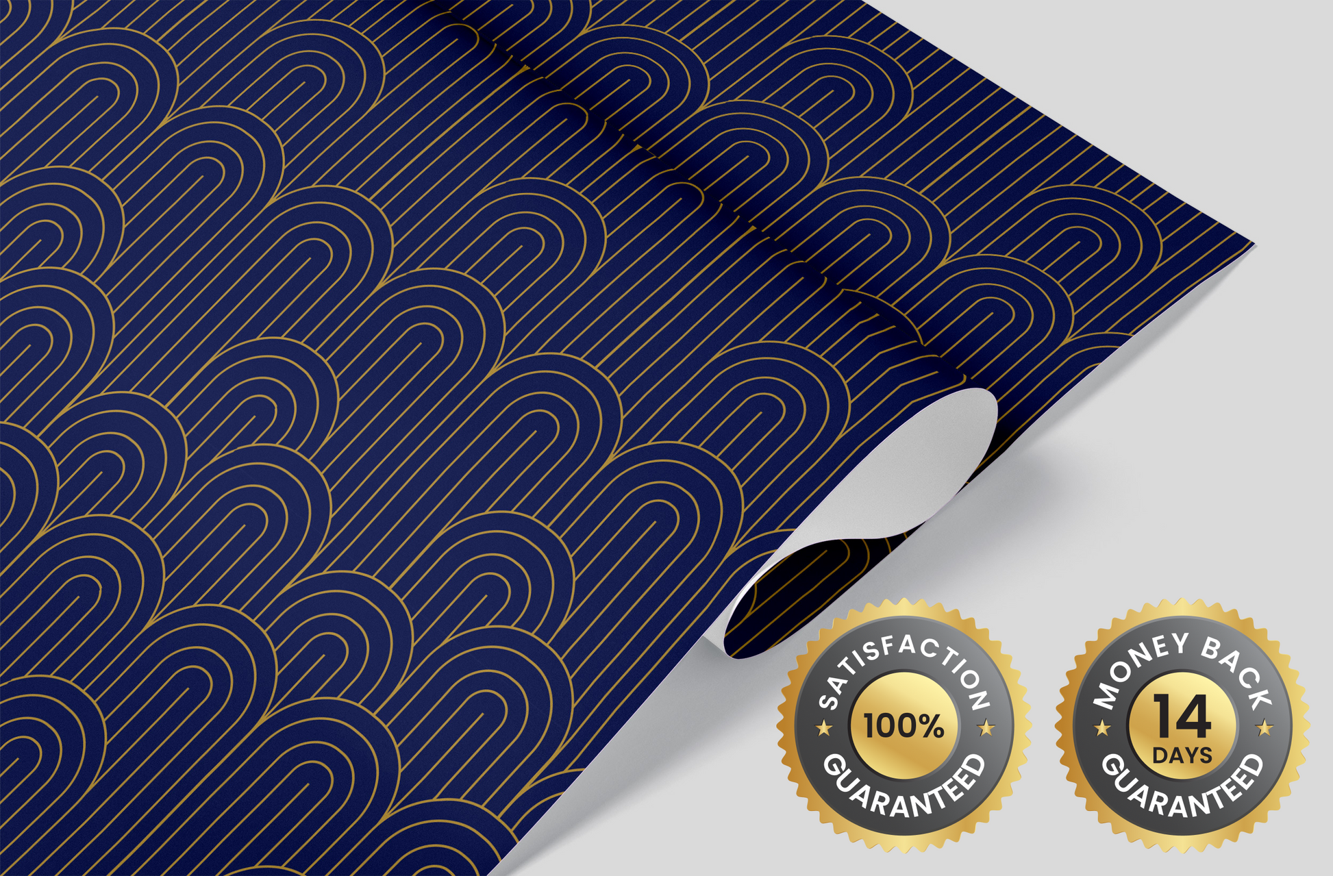 Renter-Friendly Art Deco Wall Covering for Easy Installation and Removal