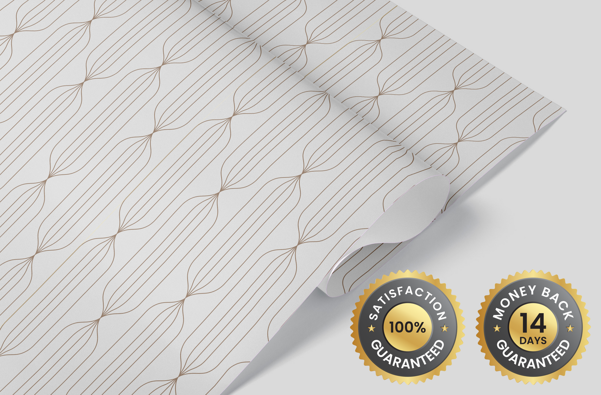 Temporary Art Deco Wall Covering for Easy Removal and Damage-Free Application