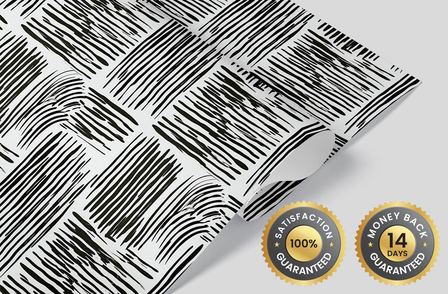 Bold Abstract Wall Covering - Peel and Stick Decor