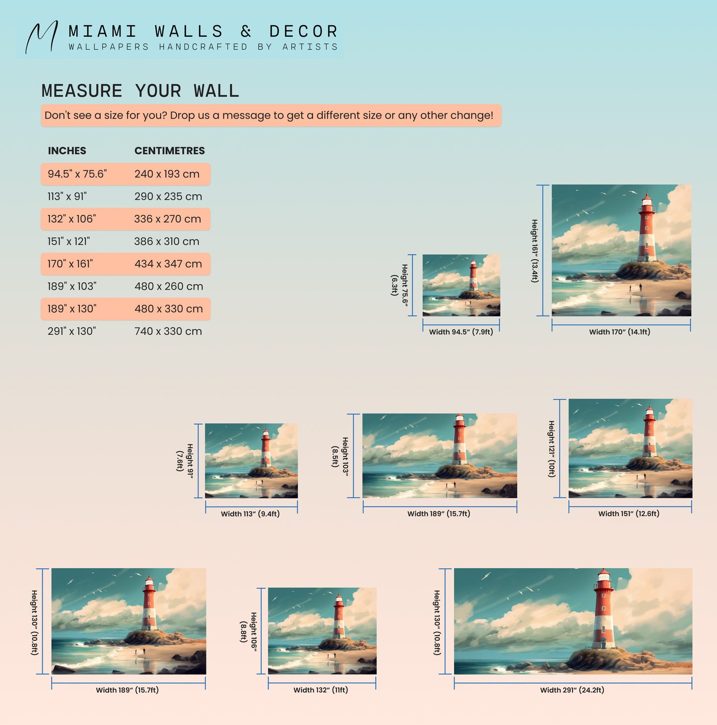 Self-Adhesive Lighthouse Wall Decor for Quick and Stylish Application