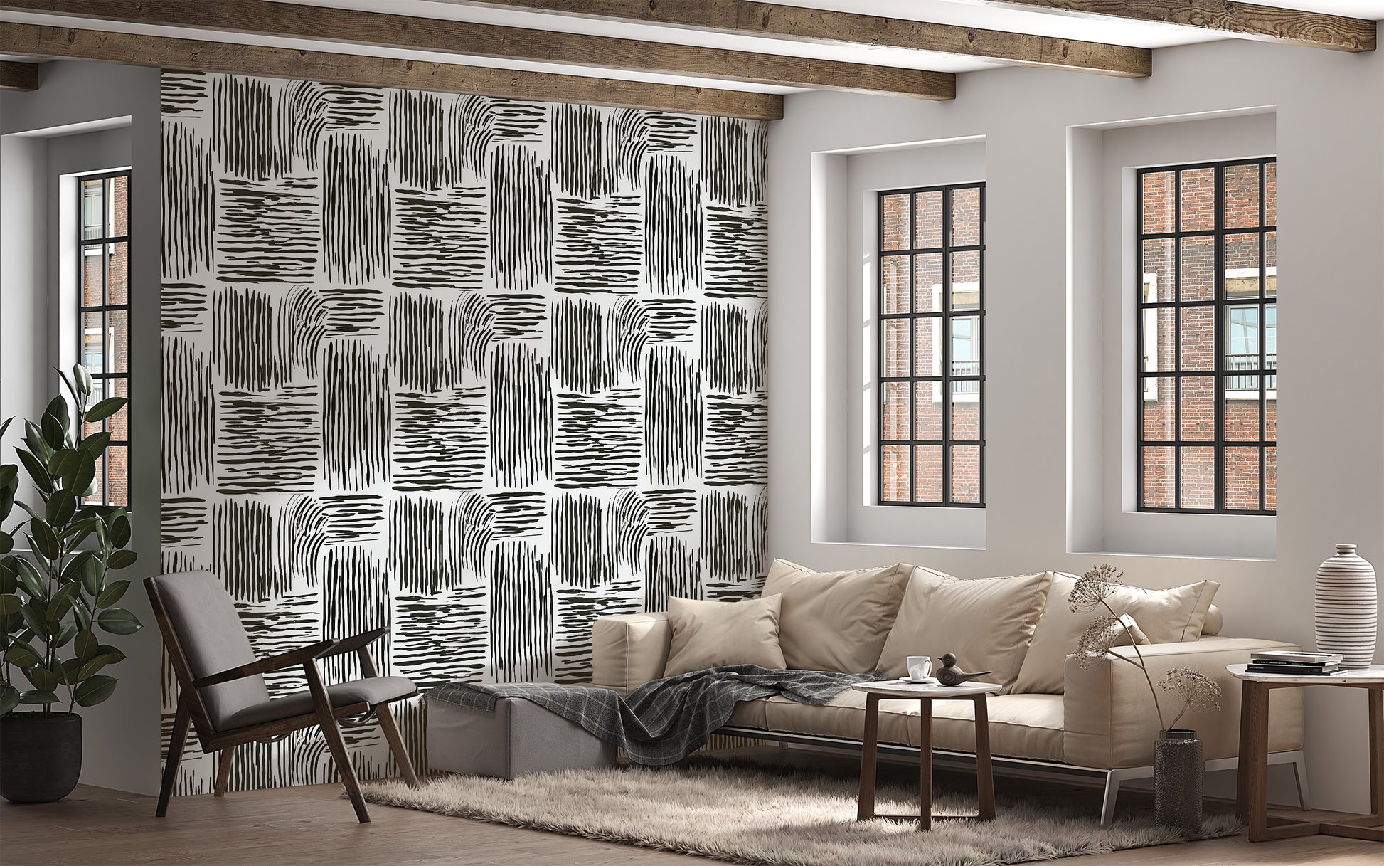 Self-Adhesive Abstract Wallpaper - Easy Room Transformation