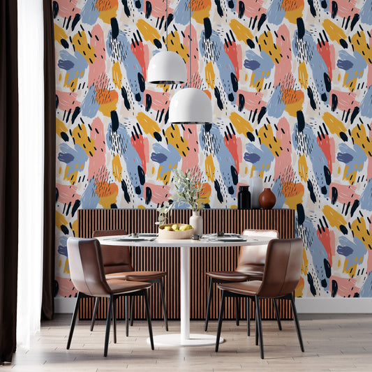 Dynamic Peel and Stick Abstract Wall Decor