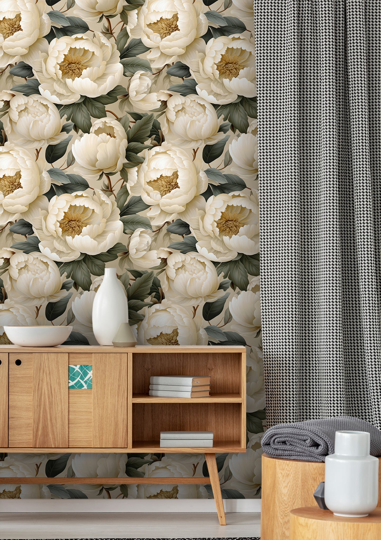 Contemporary Floral Wall Mural