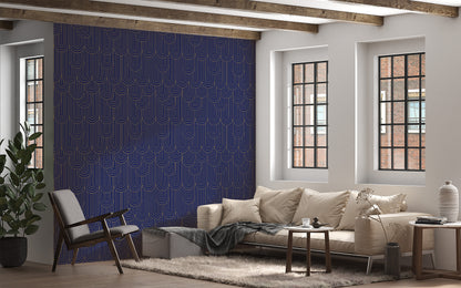 Dark Home Decor Wallpaper with Timeless Art Deco Inspired Design