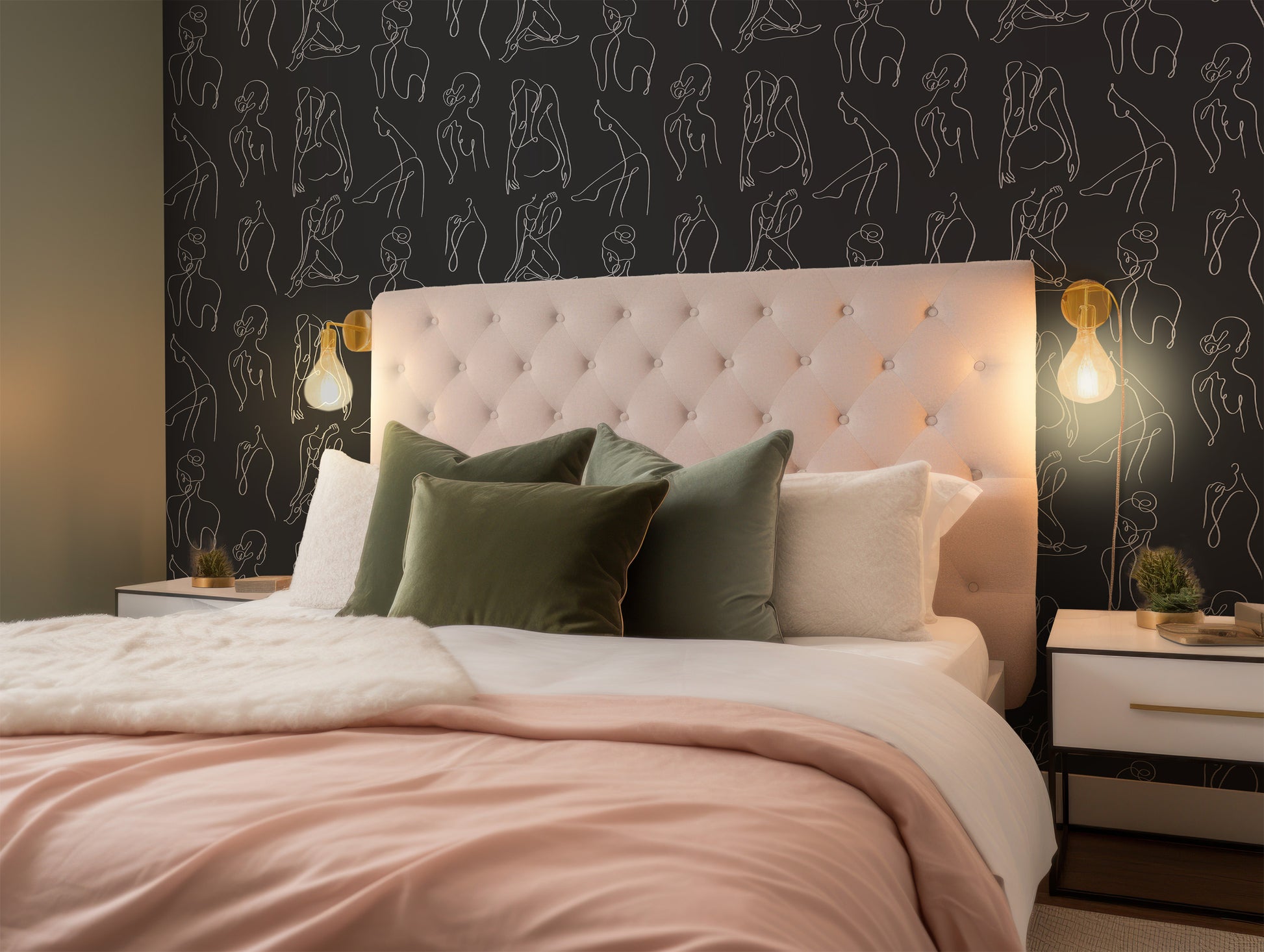 Captivating Female Body Peel and Stick Wall Art for Stylish Interiors