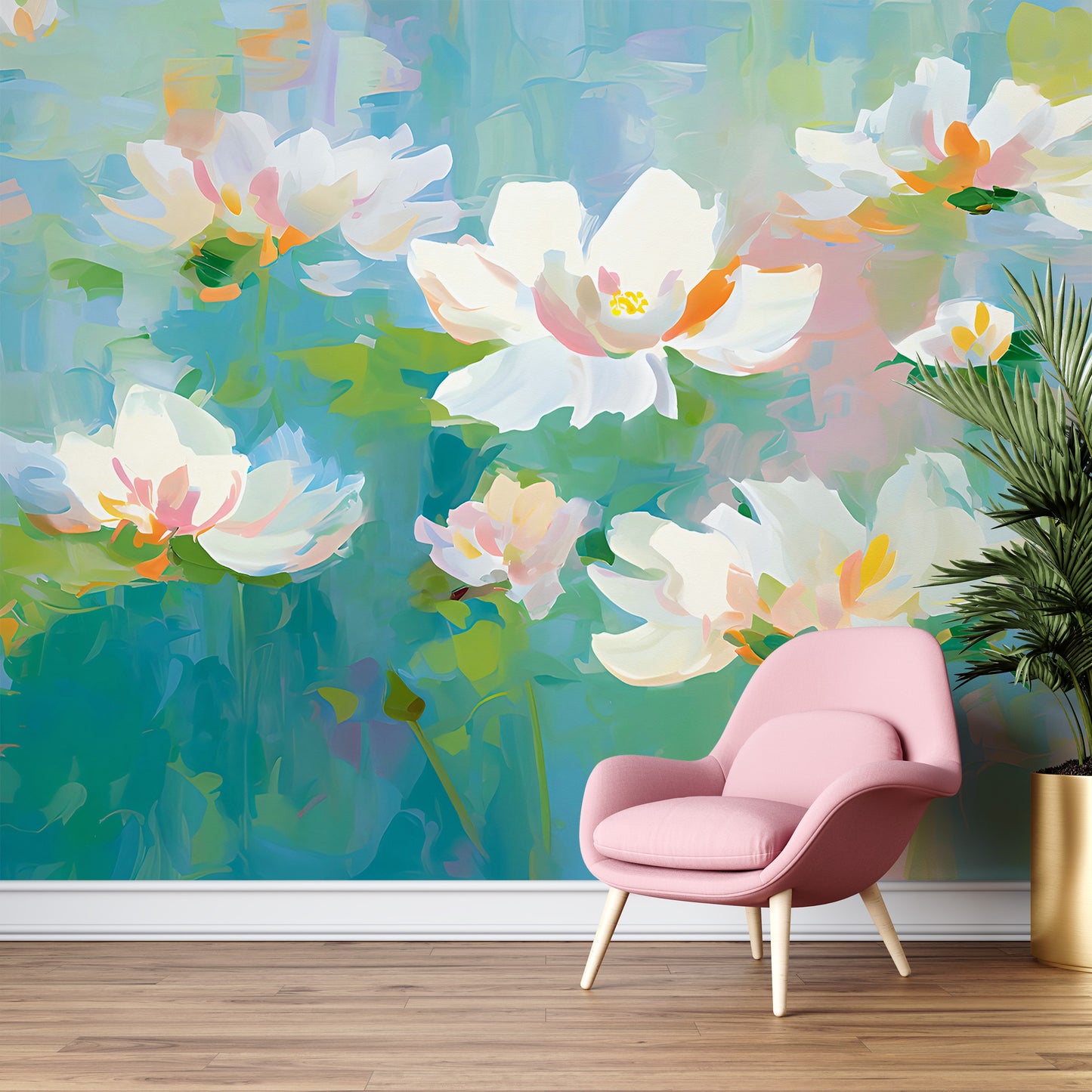 Monet Inspired Floral Wall Decor