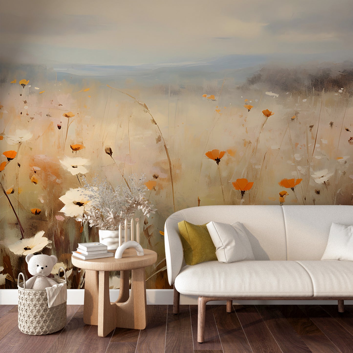 Eco-friendly Meadow Wallpaper