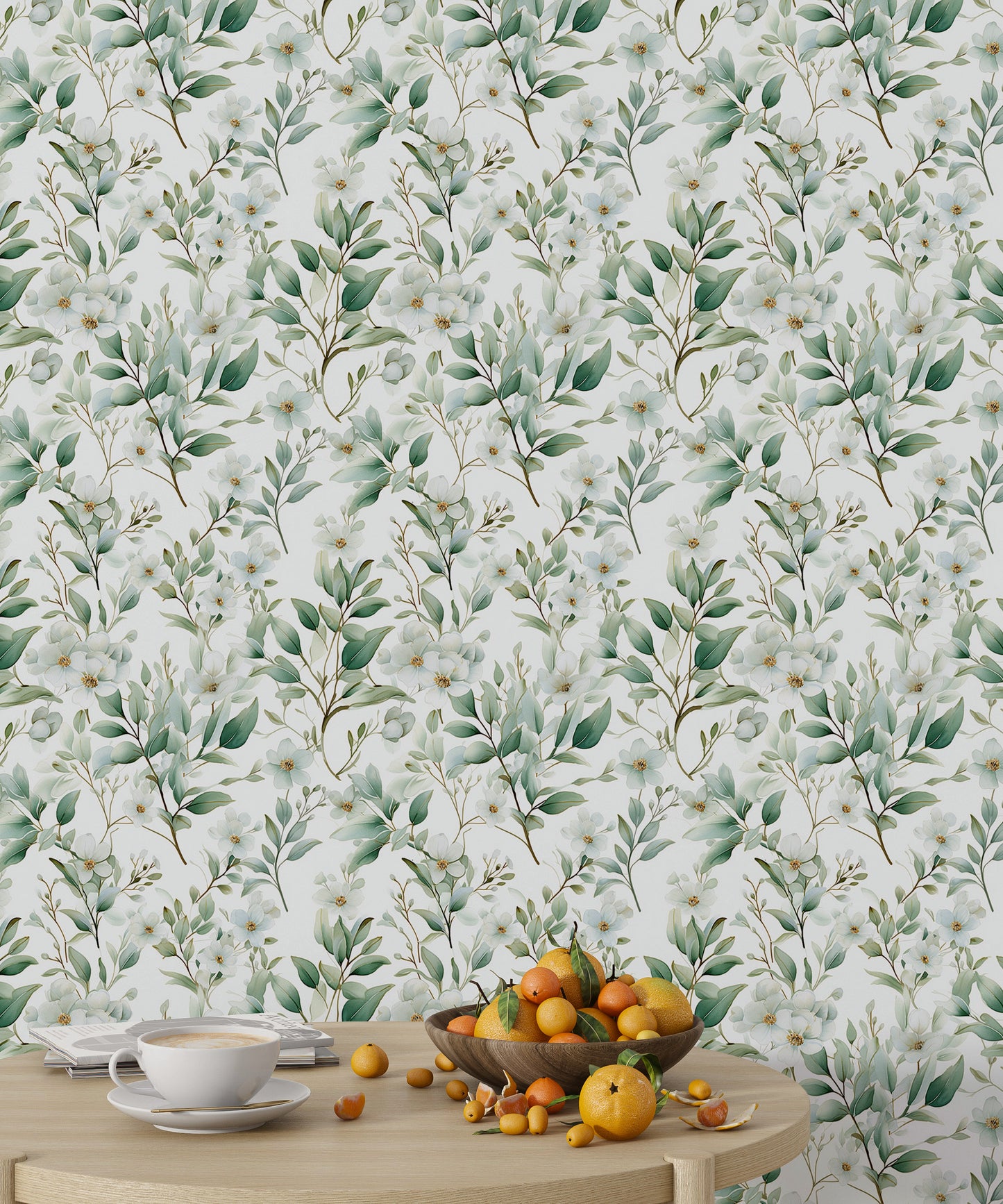 Removable Floral Wallpaper - Eco-Friendly and Stylish