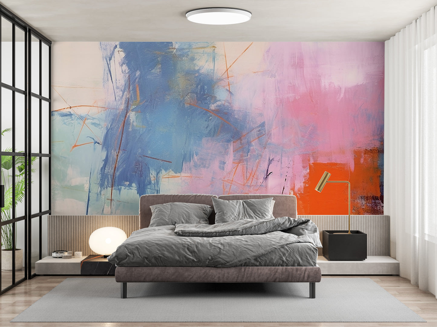 Renter-Friendly Abstract Wallpaper