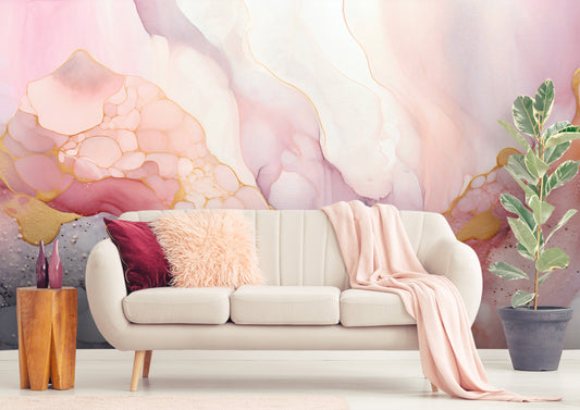 Watercolor Abstract Mural