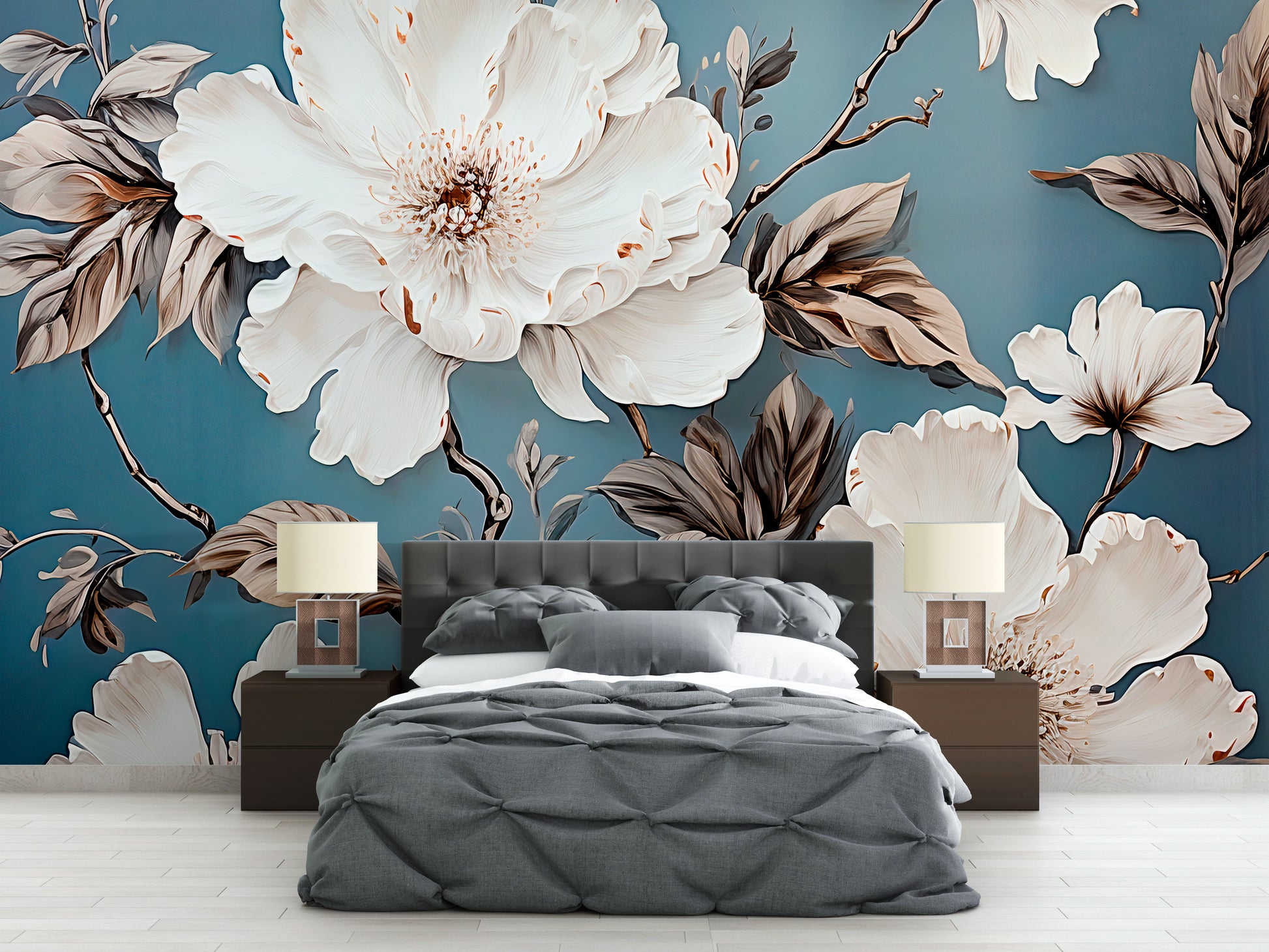 Elegant Removable Floral Wall Art