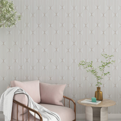 PVC-Free Beige Wallpaper for Environmentally Conscious Home Interiors