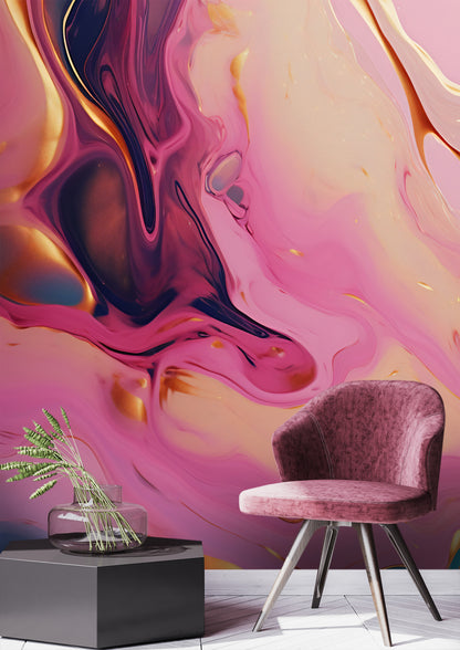PVC-Free Alcohol Ink Wall Covering for Environmentally Conscious Living