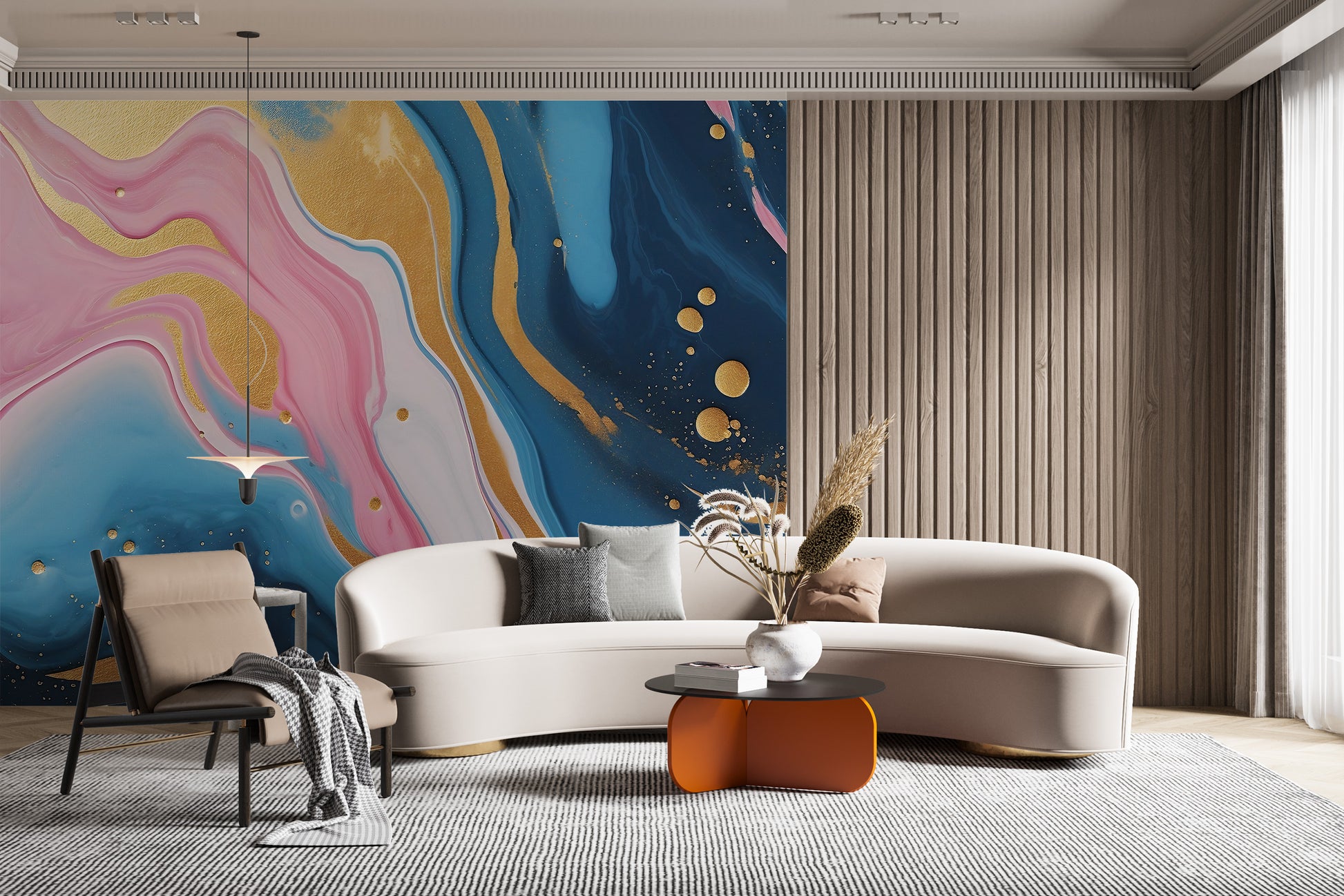 Versatile Abstract Wall Decor for Effortless Room Transformation