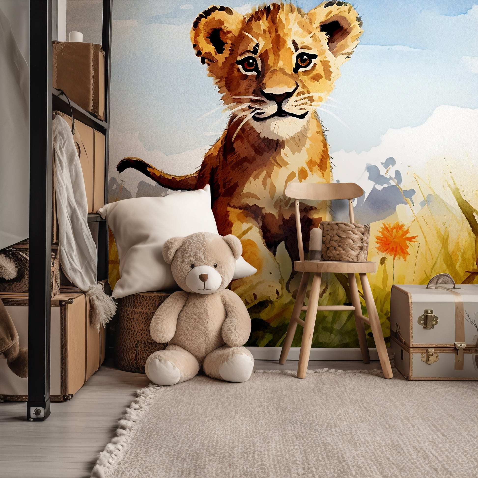 Eco-Friendly and PVC-Free Lion Wall Art