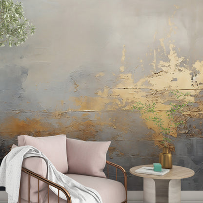 Watercolor Living Room Wallpaper - Self-Adhesive Mural