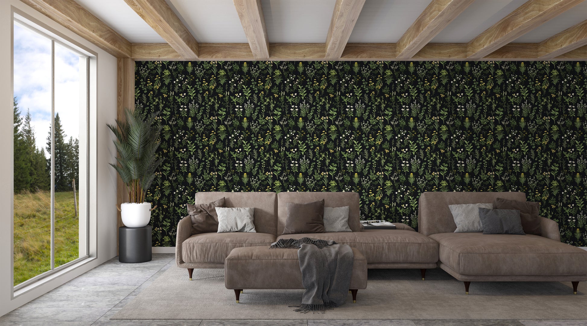 Dark Floral Wallpaper for Walls