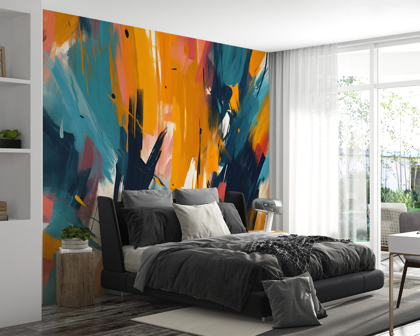Abstract mural for home decor