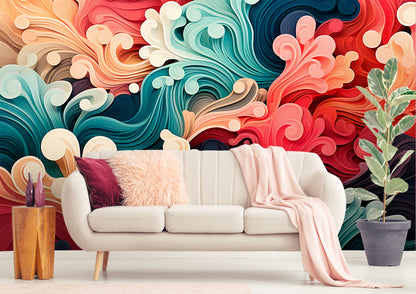 Transform Your Walls with Abstract Alcohol Ink Wallpaper