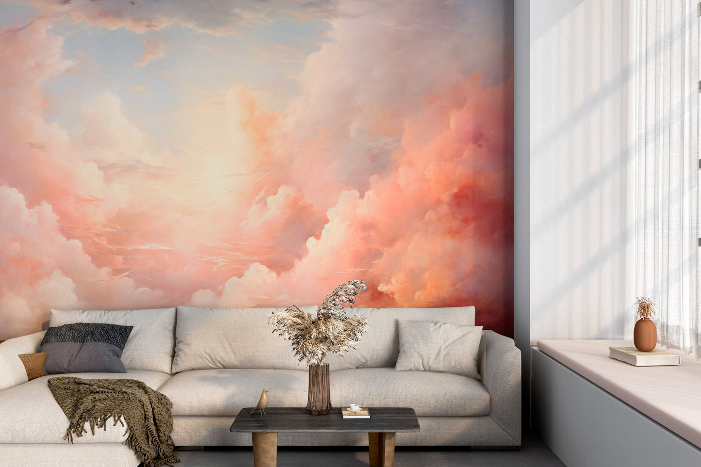 Dreamlike Pink Cloudscape