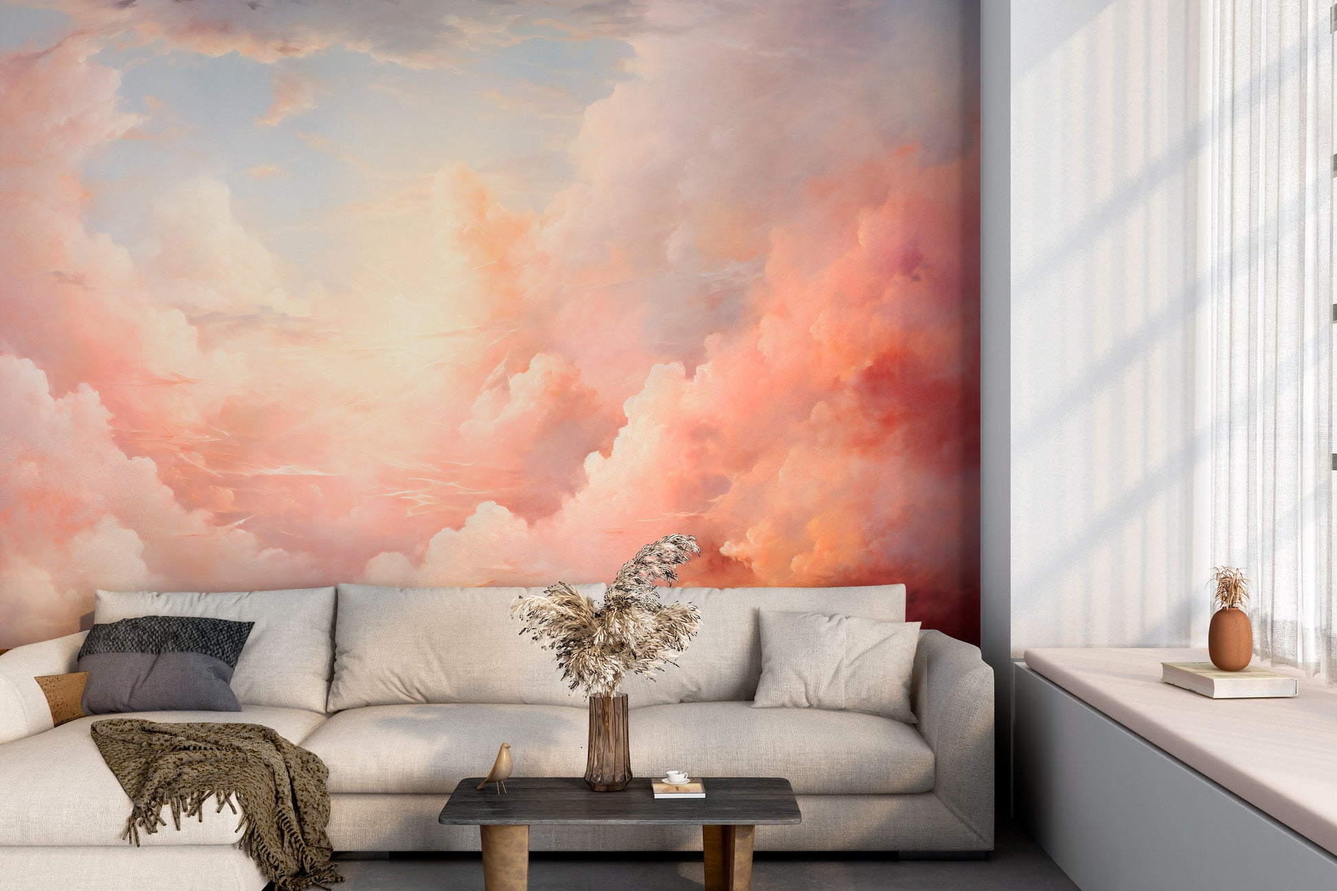 Dreamlike Pink Cloudscape