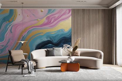 Renter-Friendly Peel and Stick Mural for Convenient Home Styling