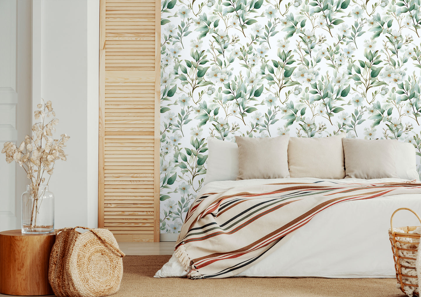 Vibrant Flower Peel and Stick Wallpaper - Brighten Your Space