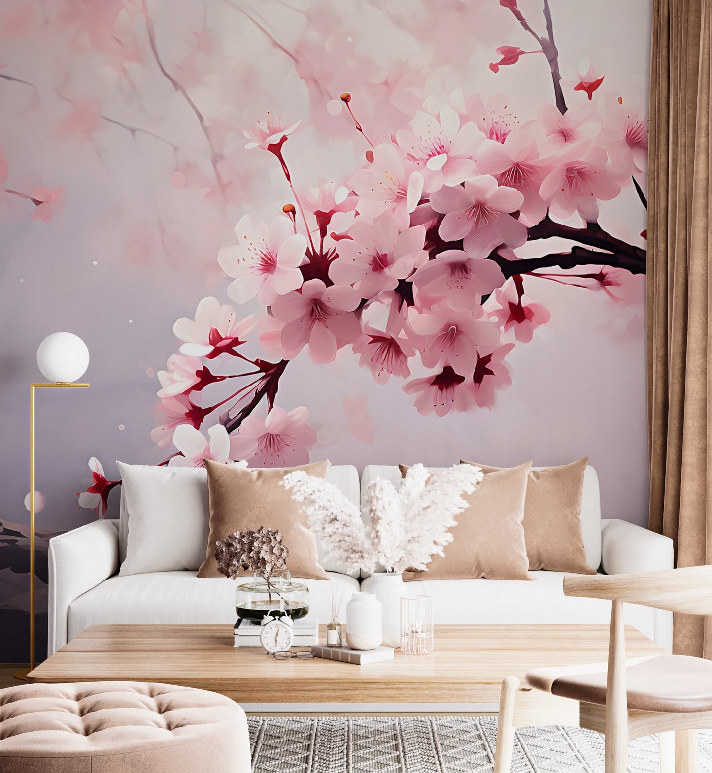 Stylish Removable Floral Wall Decal