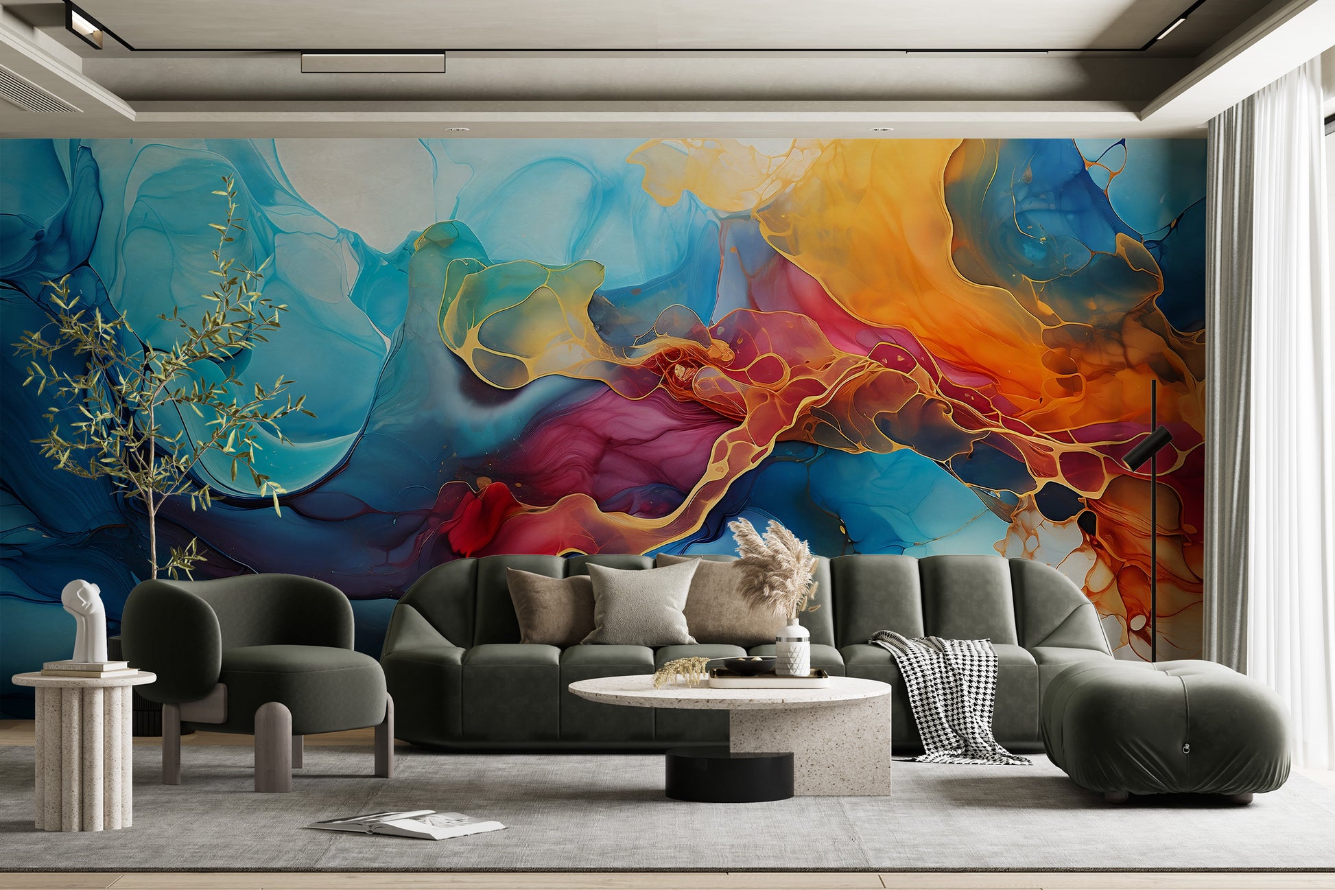 Stylish and Eco Friendly Wall Decor with Watercolor Abstract Patterns