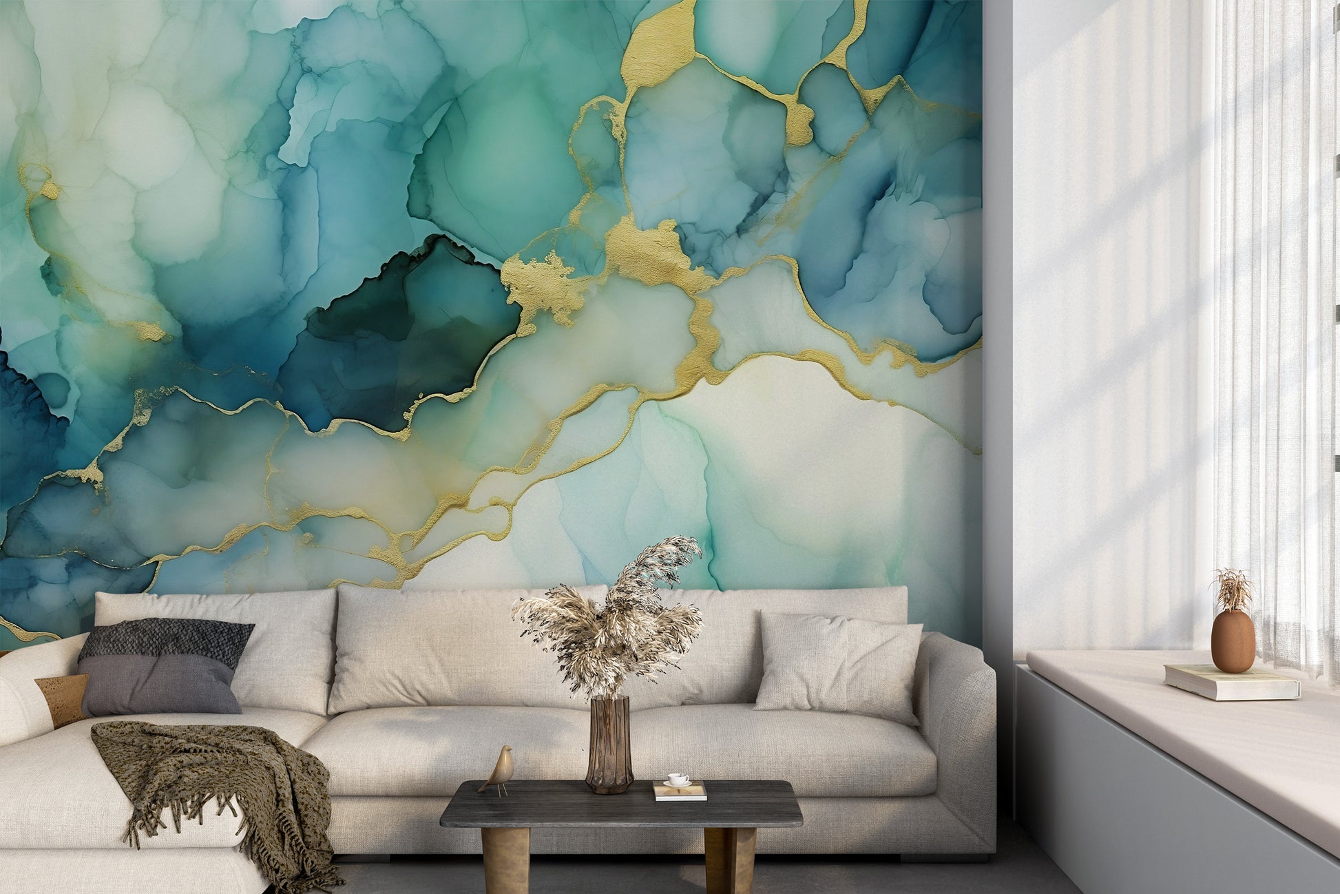 Handcrafted Fluid Marble Wall Decor for Unique Interiors
