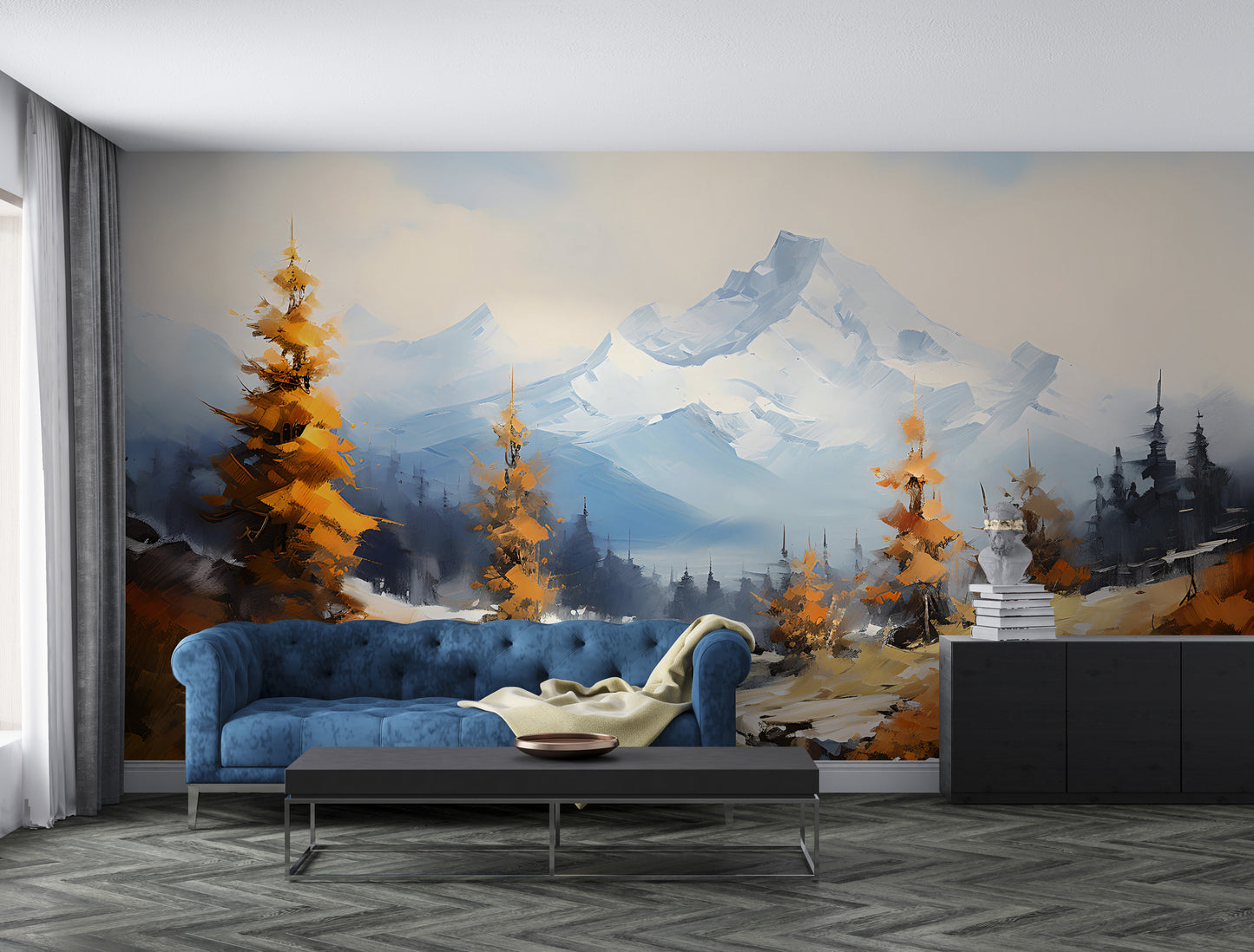 Timeless Mountain Landscape Mural