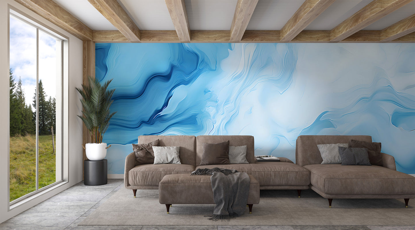Stylish Removable Fluid Art Wall Decal