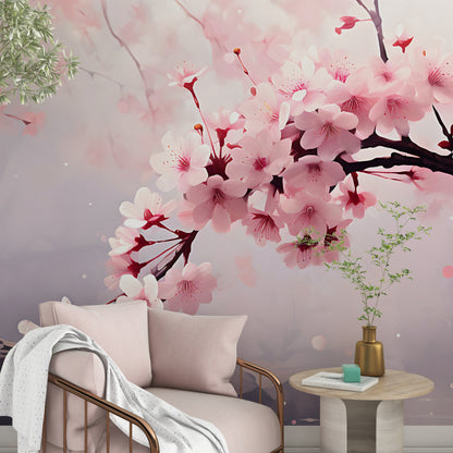 Tranquil Pink Landscape Wall Art