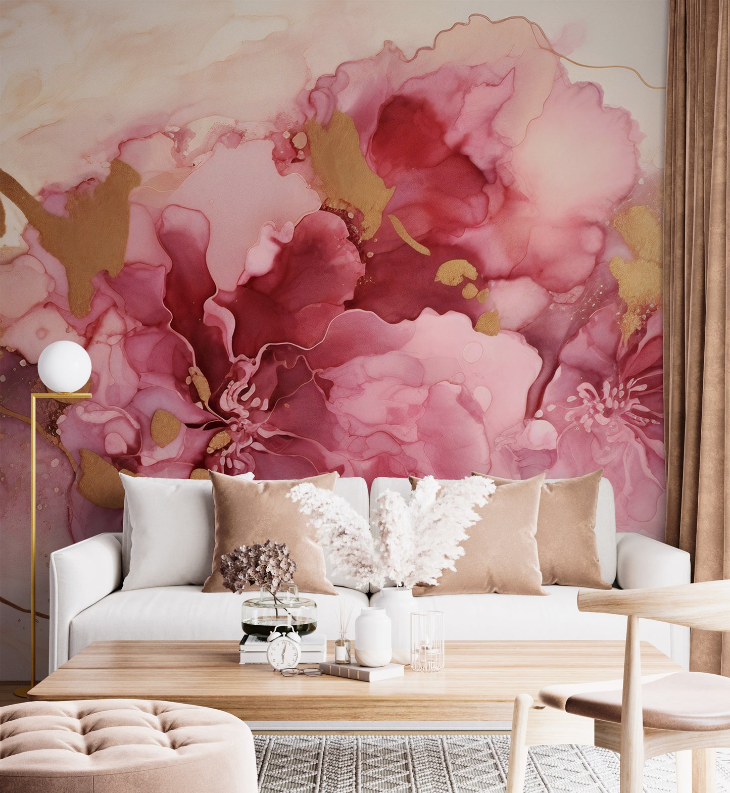 Watercolor Abstract Removable Mural for Artistic Home Decoration