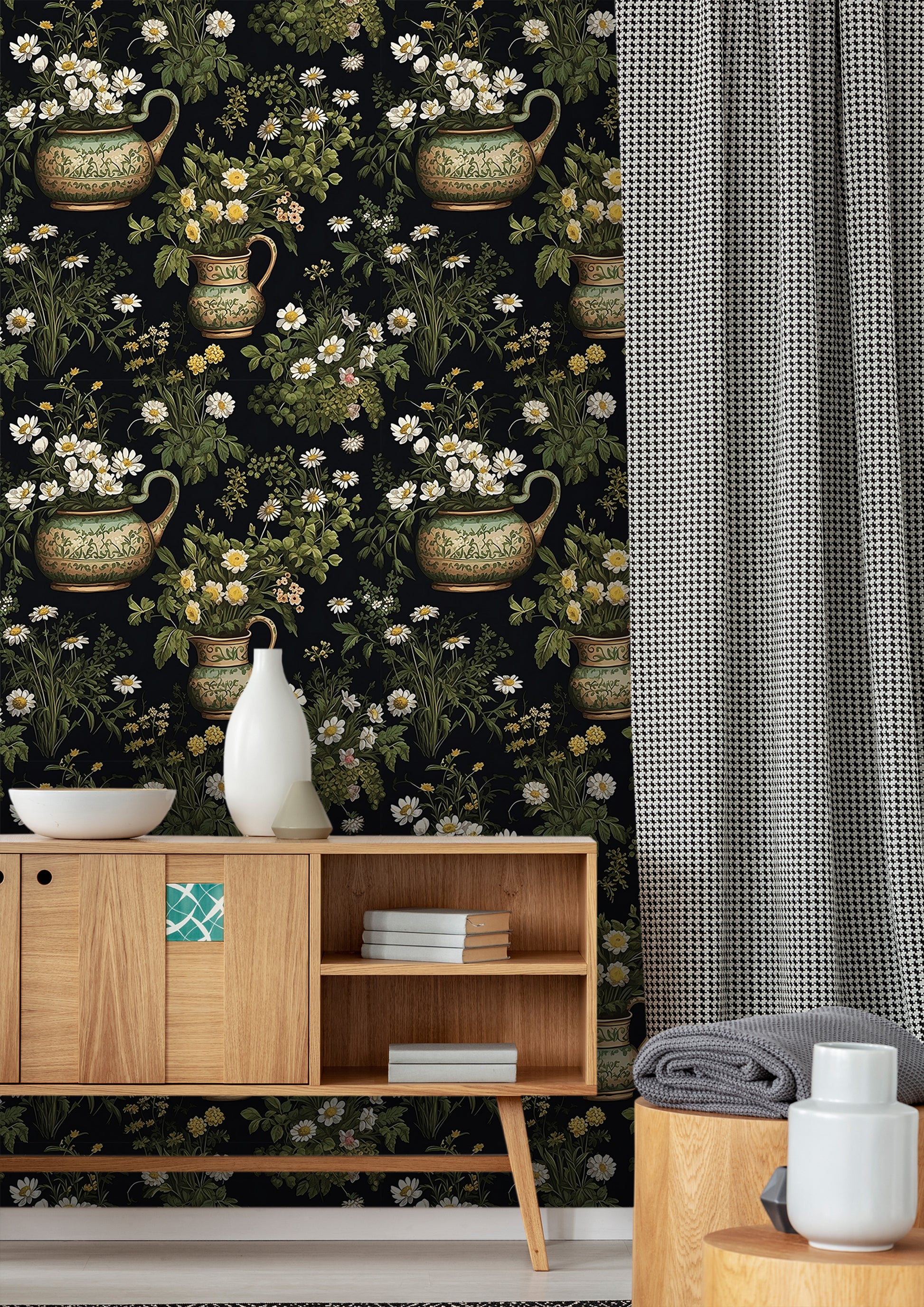 Eco-Friendly and PVC-Free Botanical Wall Paper for Sustainable Interiors