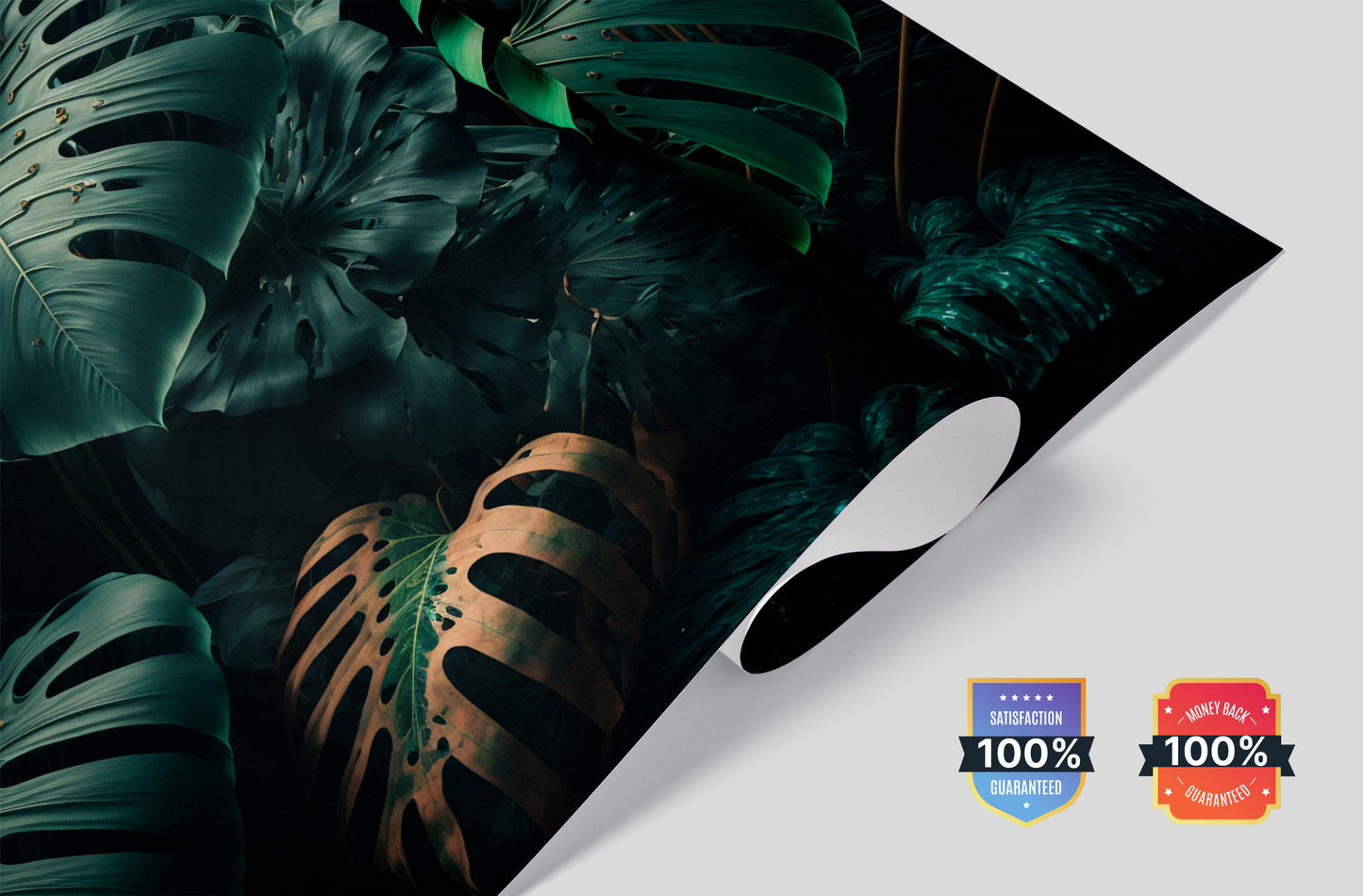 Tropical Wallpaper | Monstera Leaf Mural | Green Jungle Peel & Stick Wallpaper, Removable and Renter Friendly by Miami Walls and Decor
