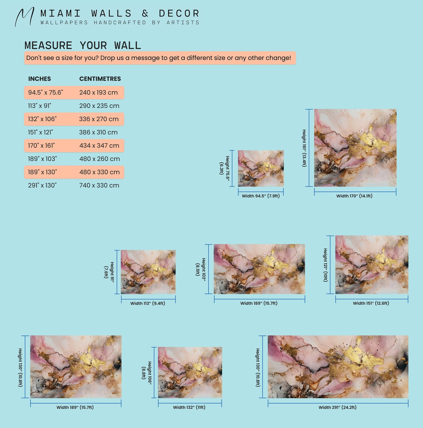 Alcohol Ink Painting Wallpaper | Abstract Watercolor Mural | Pink and Gold Marble, Peel & Stick Wallpaper, Removable Wallpaper Mural