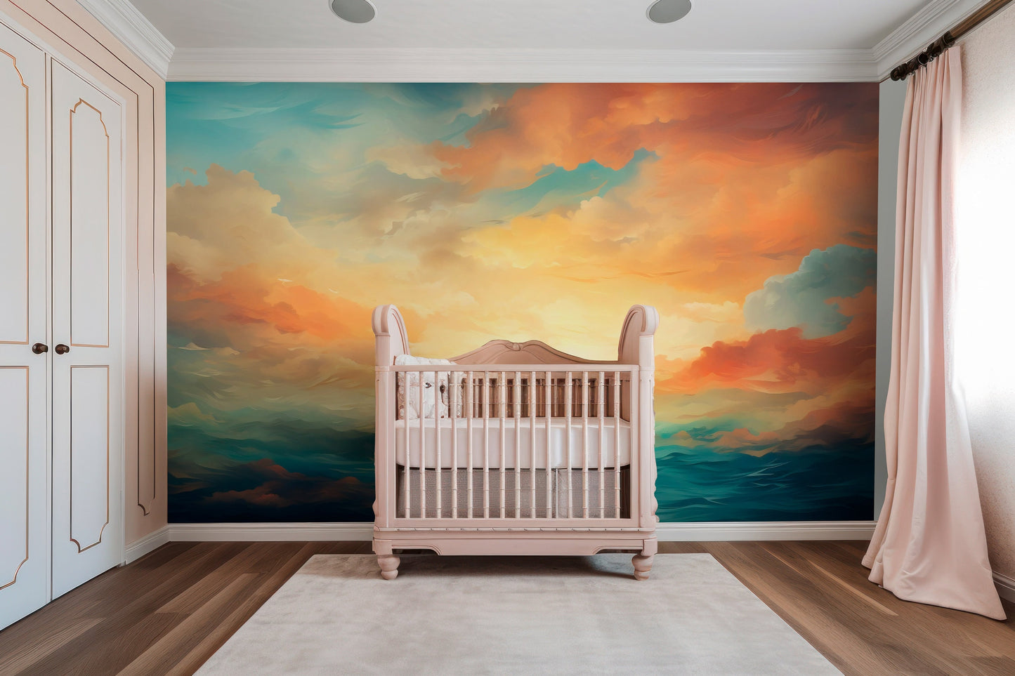 Wallpaper with Sunset Scenery - Easy Install